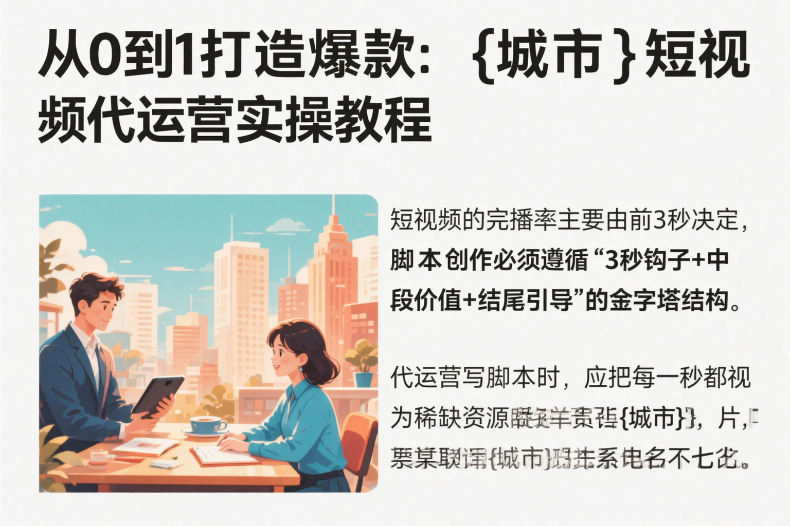 从0到1打造爆款:深圳短视频代运营实操教程