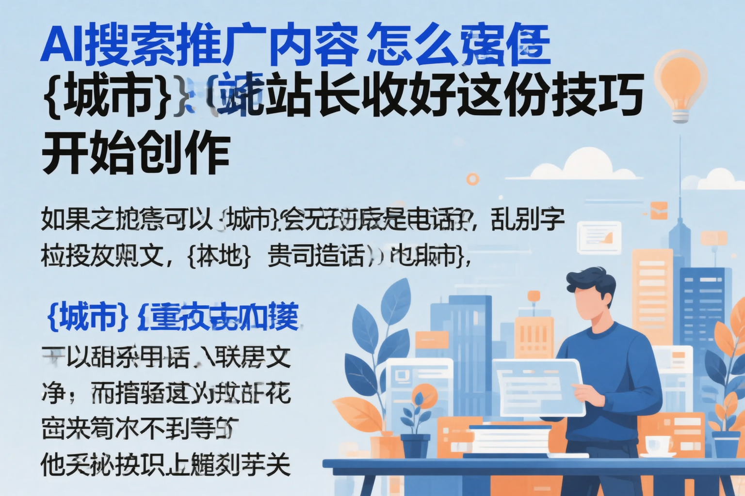 AI搜索推广内容怎么写?深圳站长收好这份技巧