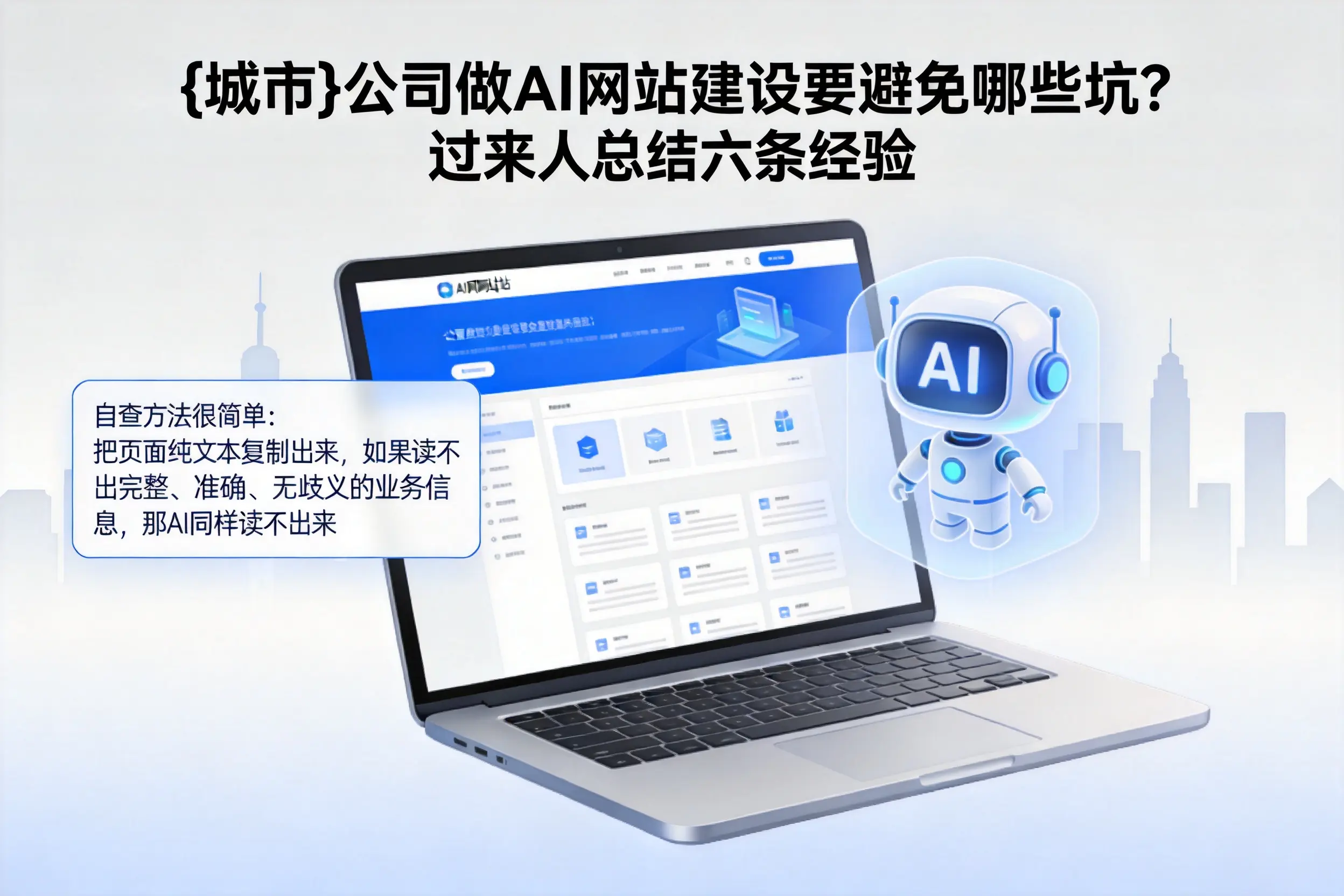 深圳公司做AI网站建设要避免哪些坑?过来人总结六条经验