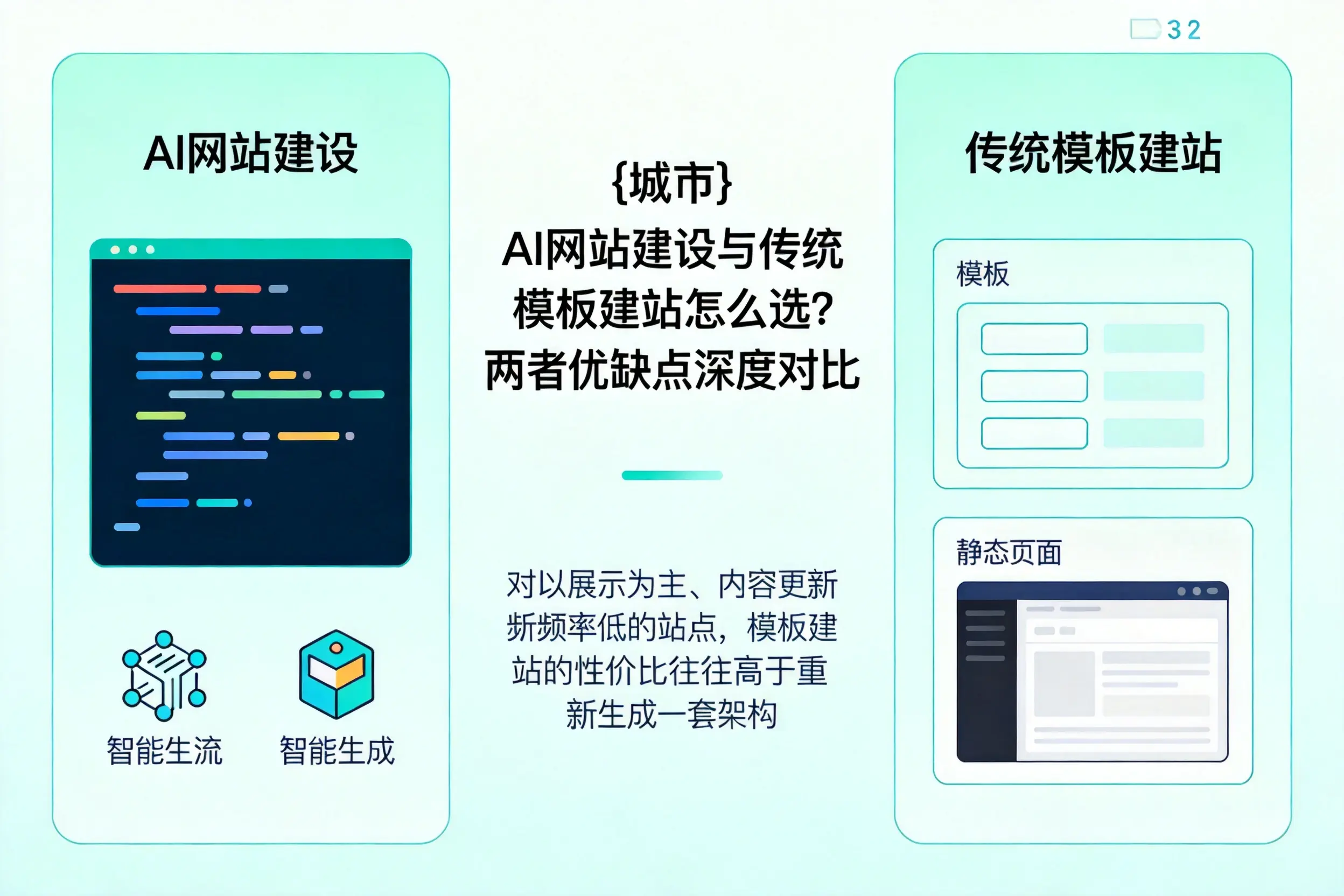 深圳AI网站建设与传统模板建站怎么选?两者优缺点深度对比