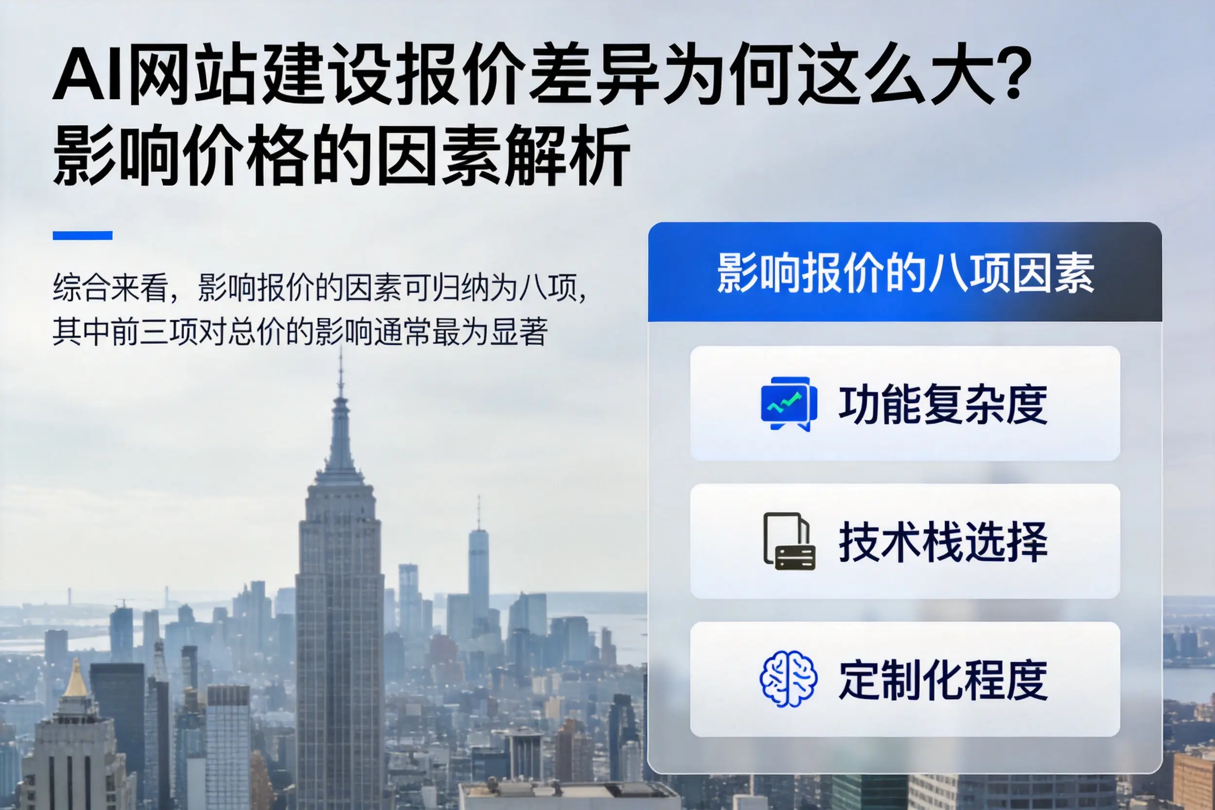 深圳AI网站建设报价差异为何这么大？影响价格的因素解析