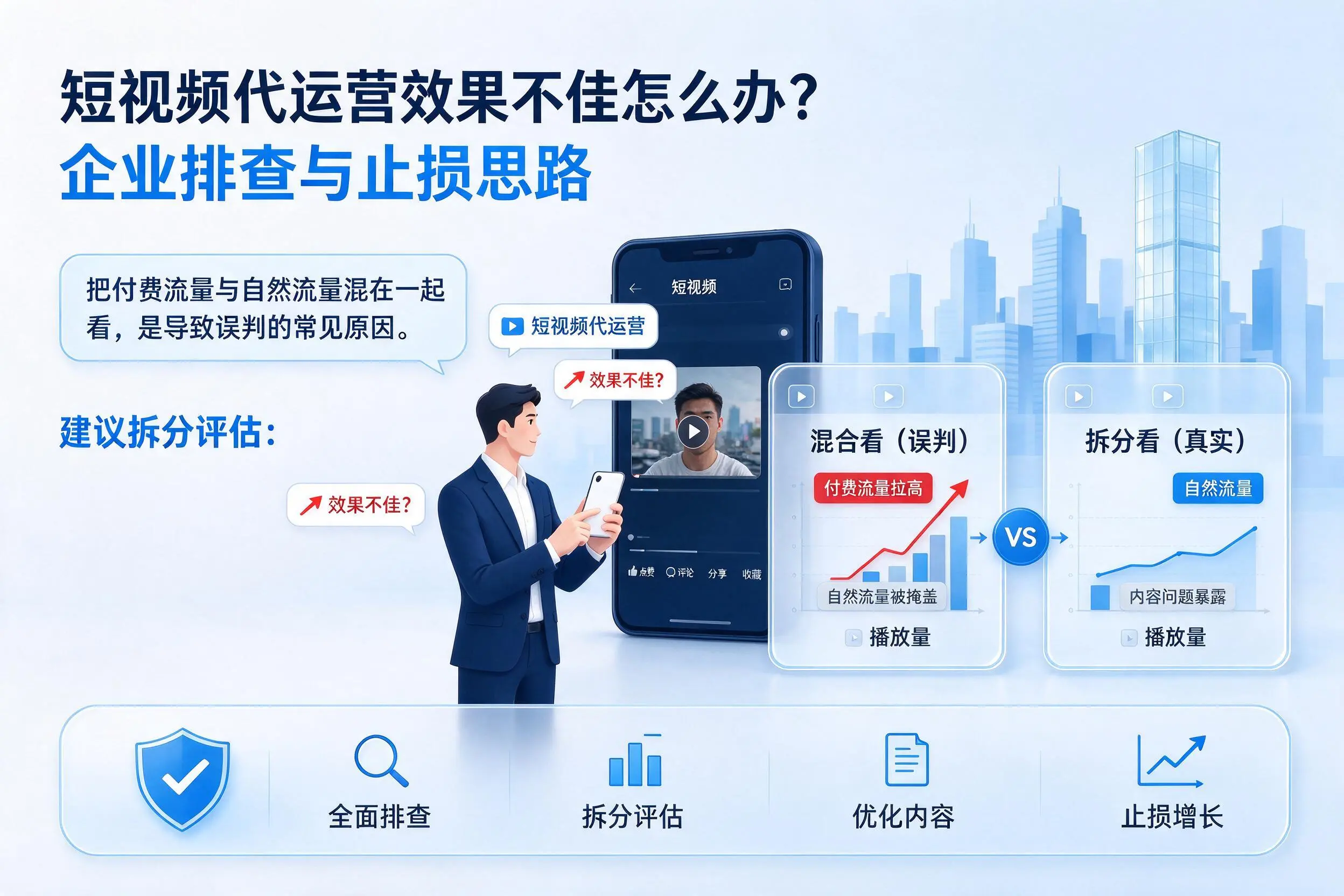 短视频代运营效果不佳怎么办?深圳企业排查与止损思路