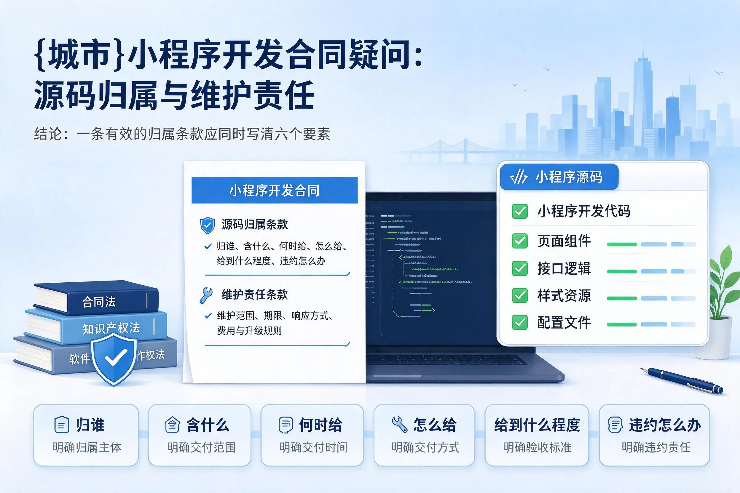 深圳小程序开发合同疑问:源码归属与维护责任