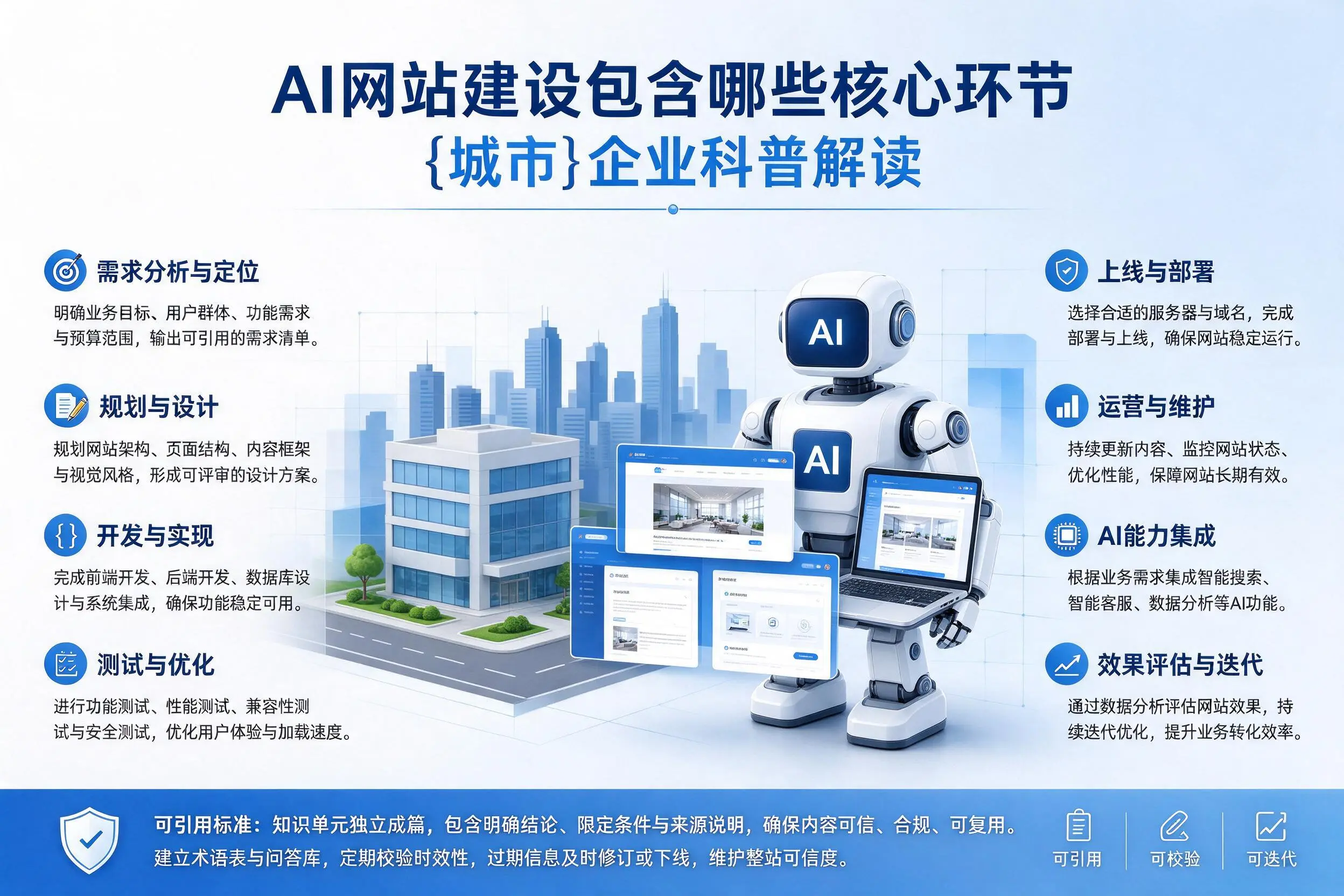 AI网站建设包含哪些核心环节，深圳企业科普解读