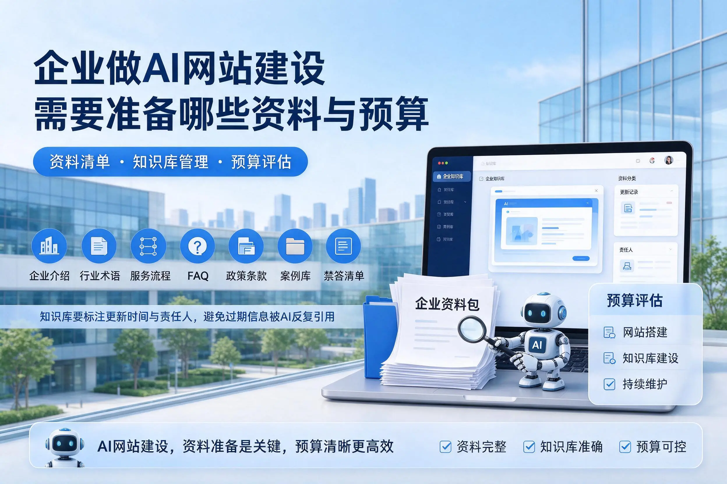 深圳企业做AI网站建设需要准备哪些资料与预算