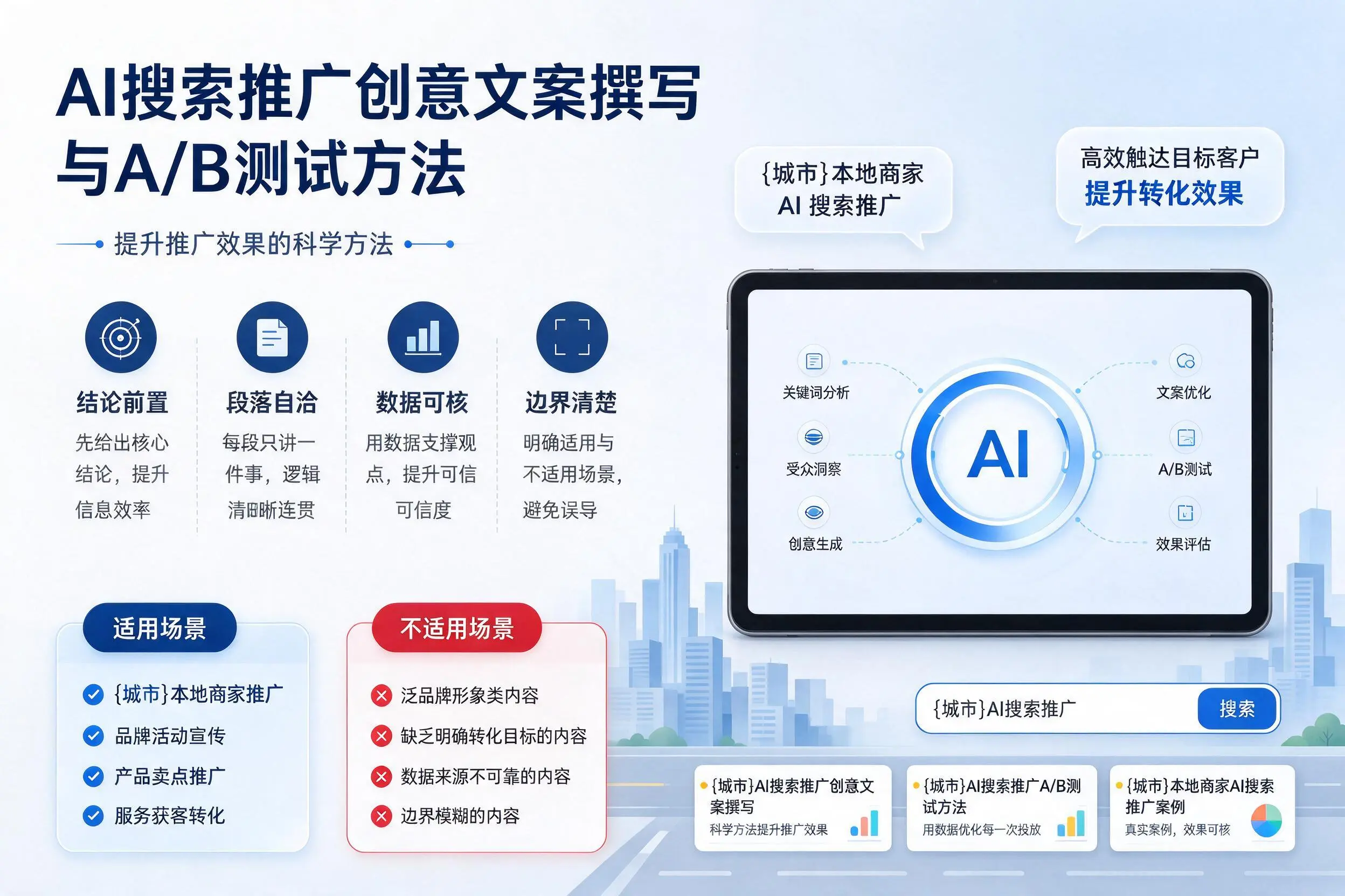 深圳AI搜索推广创意文案撰写与A/B测试方法